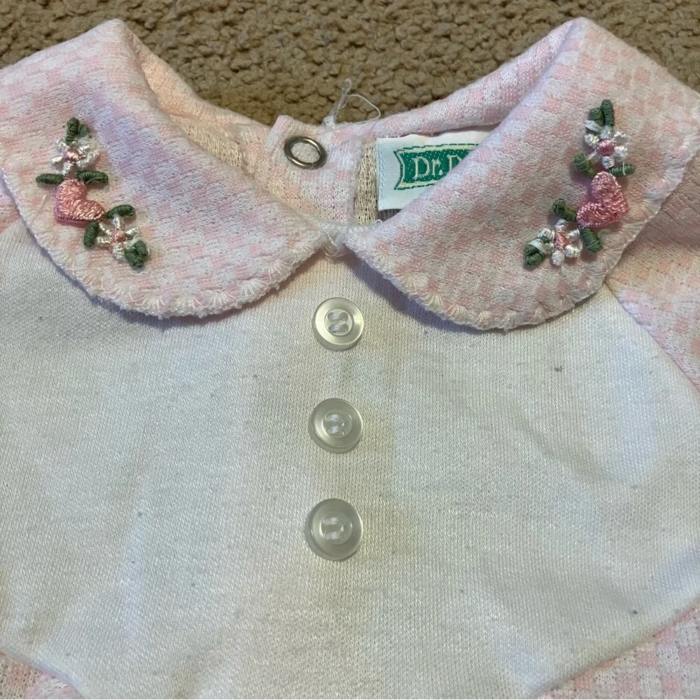 Vintage Baby‎ Girl (2) One Piece Outfits Shabby Chic & Dr Benton Pink 0-3 Months